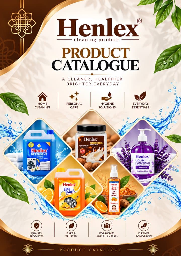 Cover of the Henlex product catalogue