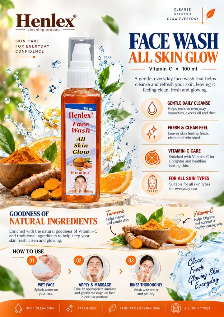 Catalogue page 5: Face Wash — All Skin Glow, Vitamin-C