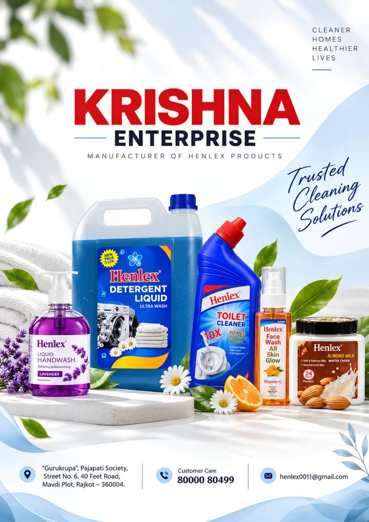 Catalogue page 8: Krishna Enterprise — contact details
